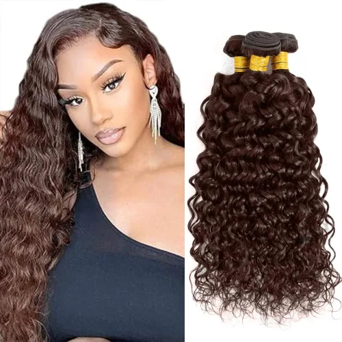 Miniatura 158 de Color 30 paquetes de cabello humano marrón onda del cuerpo paquetes 8 10 12 pulgadas brasileño virgen Remy extensiones de cabello humano doble trama
