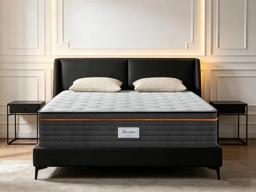 Miniatura 17 de Colchón tamaño individual de 10 pulgadas en una caja, espuma viscoelástica híbrida y resortes embolsados, 7 zonas para dormir de espalda y de lado