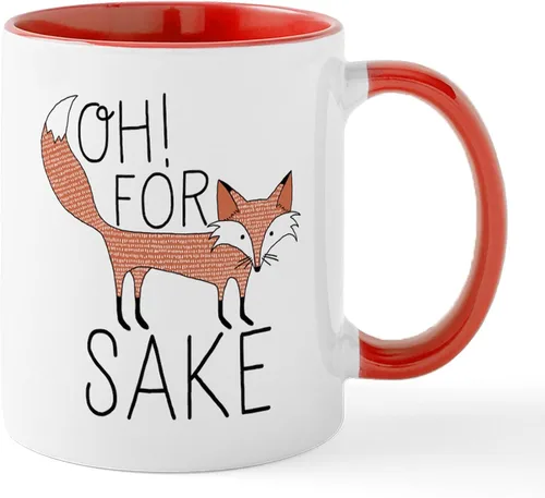 Miniatura 22 de CafePress Taza de café de cerámica For Fox Sake de 11 oz (11.0 fl oz)