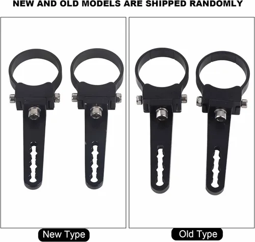 Keenso Abrazaderas de soporte de montaje Bullbar de aluminio de 1"-3" para montaje en barra de luz LED, coche, camión, SUV, ATV (2 pulgadas)