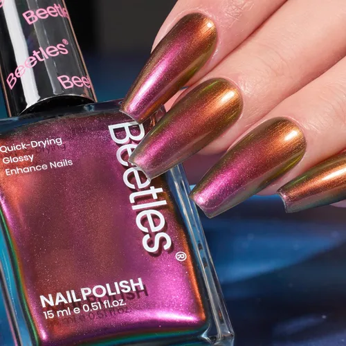 Miniatura 18 de Beetles Pearl - Esmalte de uñas natural iluminador, corrector de uñas de secado rápido, fortalecedor de uñas y tratamiento de crecimiento para uñas