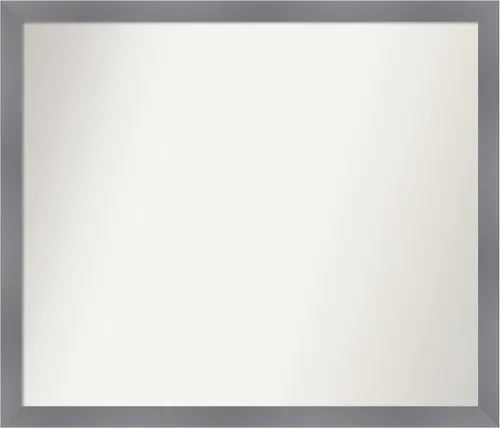 Miniatura 366 de Amanti Art Espejo personalizado, espejo de baño gris plomo a rayas, espejo de pared o espejo de tocador de baño sobre el fregadero