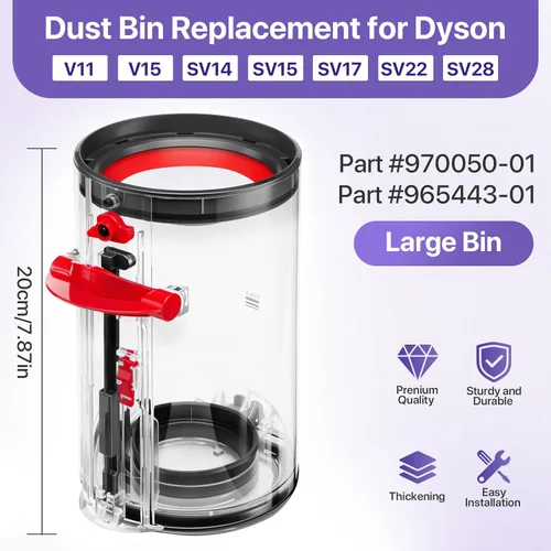 Miniatura 4 de Piezas de repuesto mejoradas del depósito de polvo para accesorios de vacío inalámbricos Dyson V11 V15 SV14 SV15 SV22, repuesto del recipiente