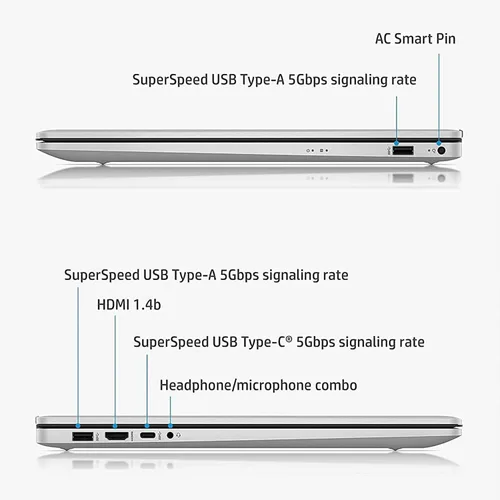Miniatura 5 de HP Laptop 17, pantalla FHD IPS de 17.3 pulgadas, procesador Intel Core i5-1135G7 de cuatro núcleos, gráficos Intel Iris Xe, 16 GB de RAM, SSD PCIe