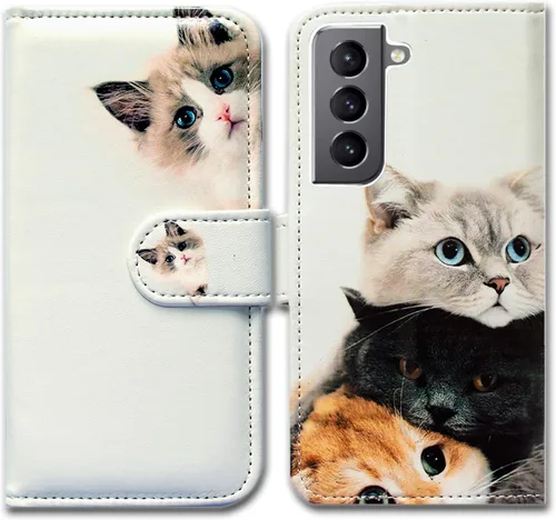 Miniatura 23 de Bcov Funda para Galaxy S22, diseño de pájaro negro y verde con tapa para teléfono con ranura para tarjeta y soporte para Samsung Galaxy S22 5G
