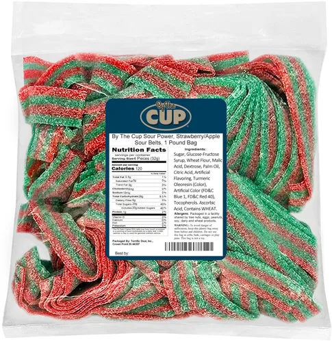 Miniatura 19 de By The Cup Berry Blue Sour Belts, bolsa a granel de 1 lb