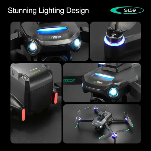 Miniatura 7 de Drones con cámara para adultos 4K, control remoto con pantalla grande, FPV Drone con tiempo de vuelo de 50 minutos, GPS de retorno automático, dron