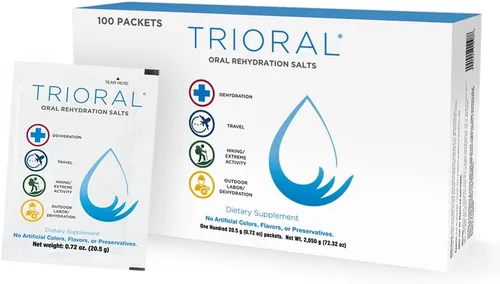 Miniatura 11 de TRIORAL Polvo de Electrolitos para Rehidratación - Sales de Rehidratación Oral - Apoya la Deshidratación de Entrenamientos, Pérdida de Líquidos
