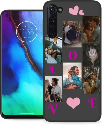 Miniatura 22 de Funda personalizada para Motorola Moto G Stylus 2020 con nombre de foto, texto y foto, GStylus personalizado -20 funda suave y fina (negro) de 6.4
