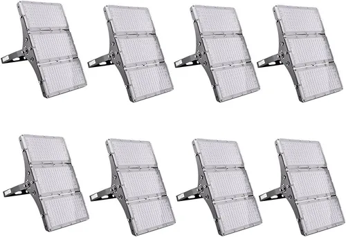 Miniatura 15 de papasbox Luz de inundación LED de 100 W para exteriores, luces de seguridad para exteriores de 8000 lúmenes, luces LED blancas cálidas de 3000 K