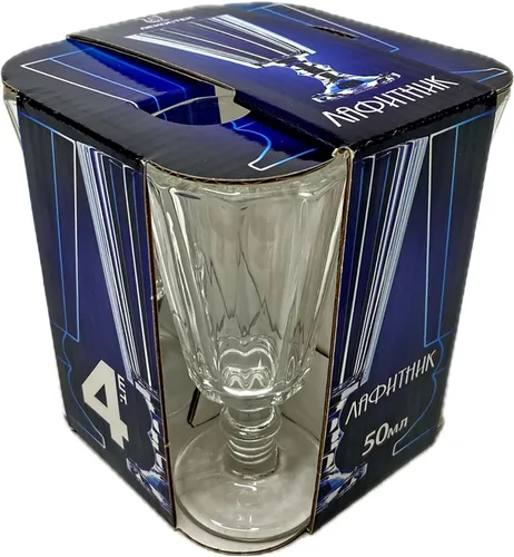 Miniatura 5 de Juego de 4 vasos de chupito de estilo vintage (Lafitnik) de 1.7 onzas líquidas, vasos de chupito para whisky, tequila, vodka, vasos de bar, vidrio