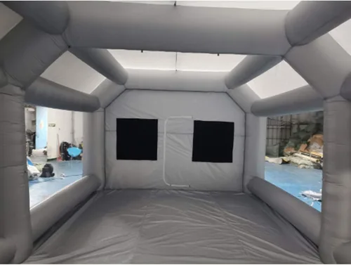 Miniatura 6 de Tienda de campaña portátil para automóvil, tienda inflable de cabina de pintura en aerosol, estación de trabajo móvil para automóvil, filtro lavable