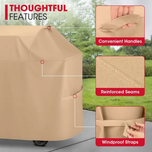 Miniatura 5 de Unicook - Funda para parrilla de barbacoa al aire libre de 48 pulgadas, cubierta resistente al agua para parrilla de 2 quemadores, compatible
