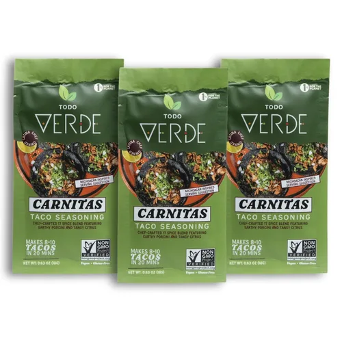Miniatura 7 de Todo Verde Paquetes de condimentos, sabores premium, curados por chef, dulces, ahumados y picantes, sin ingredientes artificiales, veganos y sin