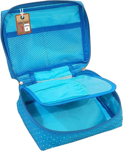 Miniatura 3 de atorakushon Estuche de viaje para maquillaje, organizador de cosméticos, bolsa de almacenamiento portátil para artistas, bolsa con cremallera