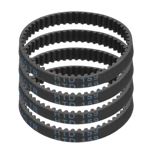 Miniatura 44 de uxcell 4pcs HTD-3M correa dentada de goma 60 dientes, 7.087 in de longitud de paso x 0.236 in de ancho x 0.094 in de altura, correa de distribución