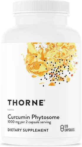 THORNE - Fitosoma de curcumina 1000 mg (Meriva) - Estudiado clínicamente, alta absorción - Apoya una respuesta inflamatoria saludable en