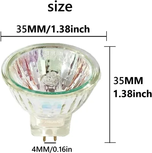 Miniatura 3 de 5PCS GU4 Base MR11 Halogen Bulb, Warm White for Indoor/Outdoor Track & Landscape Lighting 12V 5W