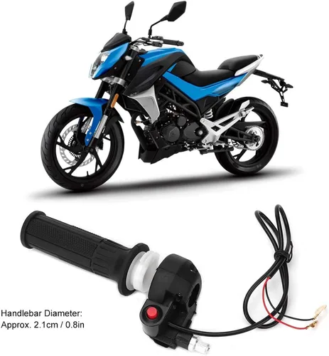 Miniatura 6 de Acelerador de motocros,Cable de agarre del acelerador del acelerador, empuñaduras del acelerador con interruptor de parada para manillar de moto 47
