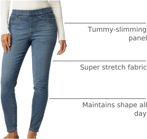 Miniatura 22 de Signature de Levi Strauss & Co. Gold Totally Shaping - Jeans ajustados para mujer, totalmente moldeadores, sin botones
