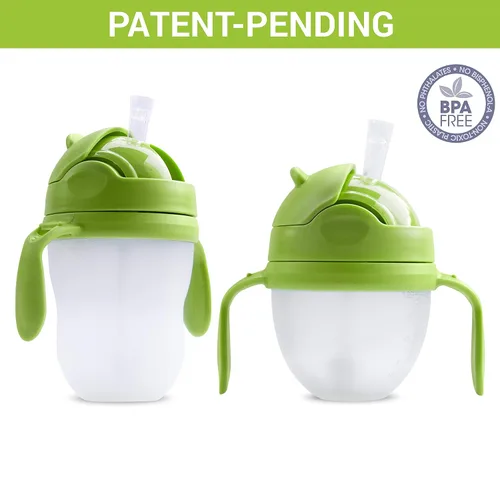 Miniatura 2 de Kit de conversión de vaso con popote con peso 3 en 1 para botellas de Comotomo, versátil, a prueba de fugas, solución fácil de usar para bebés