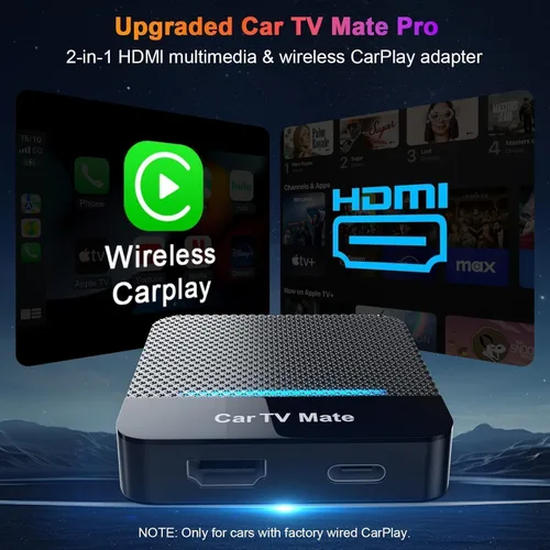 Adaptador multimedia HDMl para Fire TV Stick/Google T V Sticks/consolas de juegos/lanzadores de pantalla, adaptador Carplay T V 2 en 1 con puerto