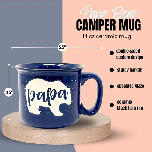 Miniatura 3 de Nana y Papa Oso Linda Taza de Café de 15 oz para Abuela, Anciana - Regalos para Abuela, Día de la Madre, Día del Padre, Navidad, Cumpleaños