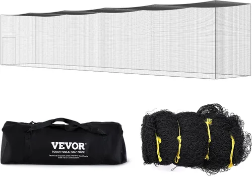 Miniatura 94 de VEVOR Jaula de bateo de béisbol, red profesional de entrenamiento de bateo de béisbol de sóftbol, resistente, resistente, cerrada, de polietileno