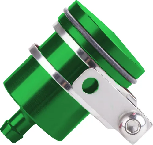 Miniatura 11 de Depósito de aceite universal de aluminio para motocicleta, depósito de líquido de freno, apto para Yamaha, Kawasaki, Honda, Suzuki, BMW y más (negro)