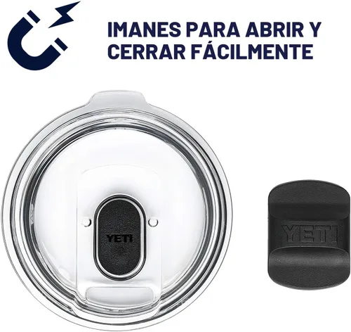 Miniatura 6 de YETI Rambler - Vaso de acero inoxidable con aislamiento al vacío de 20 onzas con tapa MagSlider Todo acero inoxidable