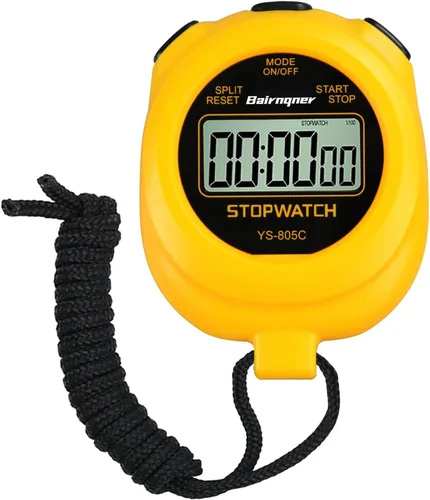 Miniatura 8 de Cronómetro temporizador con cuenta regresiva, encendido/apagado operación simple sin reloj sin fecha, cronómetro digital para deportes, negro