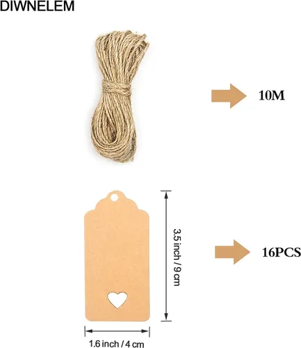 Miniatura 3 de DIWNELEM Paquete de 16 bolsas de regalo de yute de arpillera con cordón, perfectas para degustación de vinos, bodas, fiestas y viajes