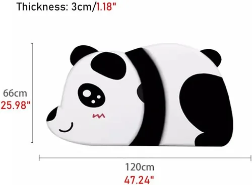 Miniatura 2 de Paneles de pared 3D con patrón de panda, panel de pared 3D para niños, calcomanías de pared anticolisión, relleno de pared autoadhesivo