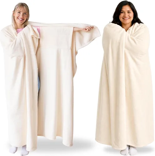 Miniatura 19 de Super Blanky Wearable Blankets for Women and Men, Graduation Day Gift for Her, Fathers Day Gift, Wife Birthday Gifts Ideas Azul Aurora