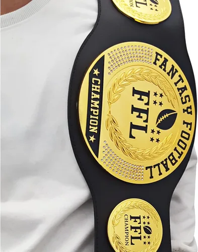 Miniatura 7 de Cinturón de fútbol de fantasía, Trofeo de fútbol de premio de cinturón de campeonato personalizable, Trofeo de la Liga de Campeones, Trofeo