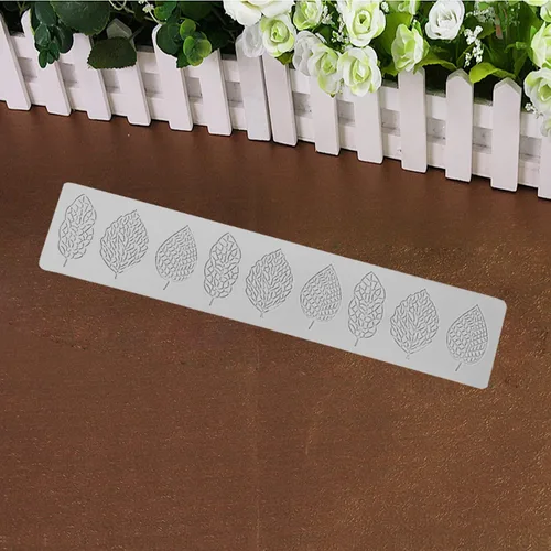 Miniatura 7 de Molde de encaje de fondant de hojas huecas, molde de encaje de silicona con formas de flores de múltiples hojas, molde de silicona 3D, molde