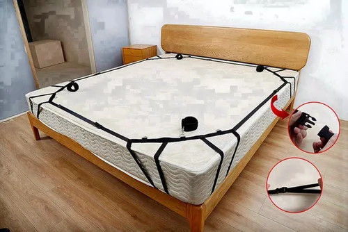 Miniatura 2 de Correas de cama para adultos, colchón King con restricciones de servidumbre, juego sexual para sujetar muñecas y tobillos a postes de cama, amarres
