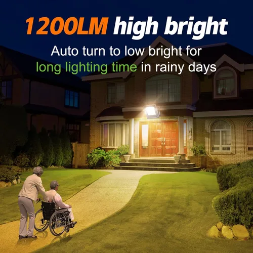 Miniatura 2 de Lightonight Luces Solares para Exteriores, Luces de Inundación Solares de Amanecer a Atardecer 4400mAh 3000K Blanco Cálido, Encendido/Apagado