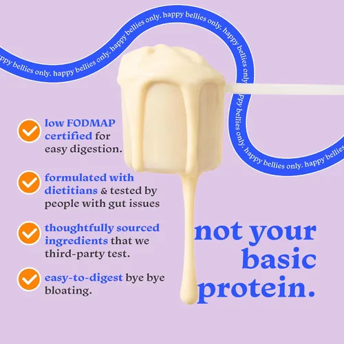 Miniatura 3 de Proteína en polvo amigable con el intestino para estómagos sensibles, bajo FODMAP, 0.71 onzas de proteína vegana de guisantes y arroz con fibra