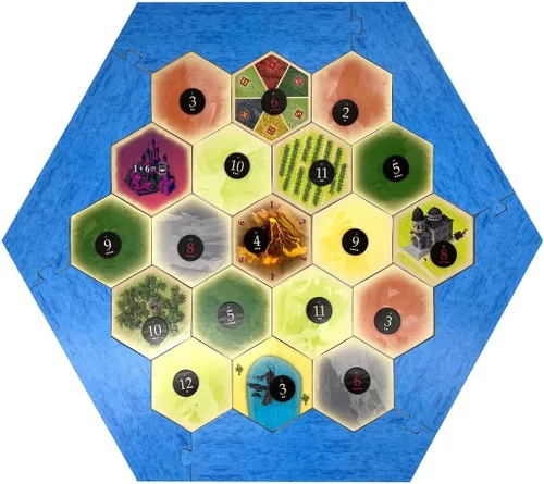 Miniatura 8 de Amalgam Escenario Hexagonal de Reemplazo Multi-Recurso compatible con Los Colonos de Catan de Catan, Seafarers, Cities and Knights y Expansiones