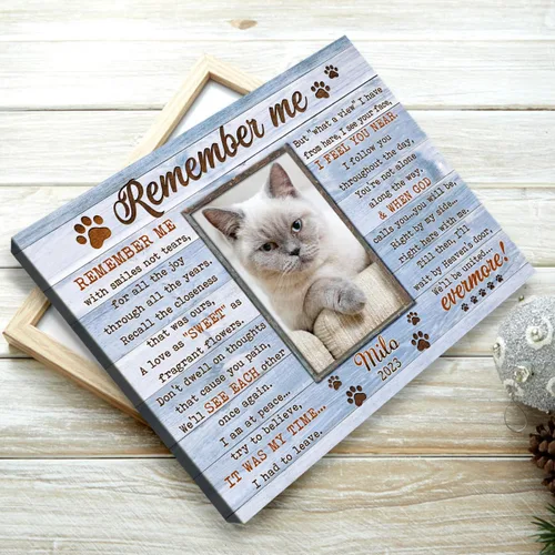 Miniatura 5 de Regalo conmemorativo para gatos, marco de fotos conmemorativo personalizado para mascotas, recuerdo de pérdida de mascotas, regalo de condolencias