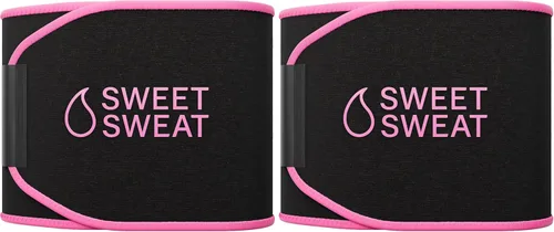 Miniatura 17 de Sports Research Sweet Sweat - Faja reductora de cintura de la serie Core; banda de fitness de sudoración premium para mujeres y hombres