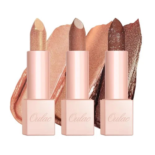 Miniatura 31 de Oulac Lápiz labial hidratante de coral para mujeres Bálsamo labial tintado infundido con ácido hialurónico sódico, maquillaje de labios ligero, PG04