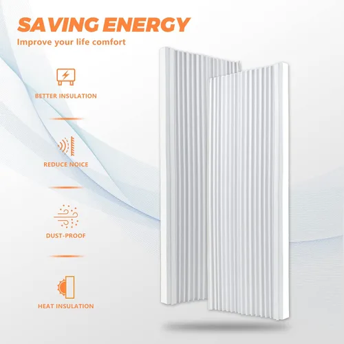 Miniatura 4 de GCGOODS Paneles laterales de aire acondicionado para ventana con doble capa, kit de panel lateral de aire acondicionado de ventana aislante
