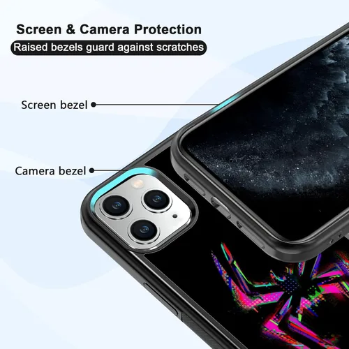 Miniatura 2 de Morales Punk Gwen - Funda protectora para iPhone 11 Pro, Spiderverse negro TPU a prueba de golpes, funda protectora para iPhone, linda funda