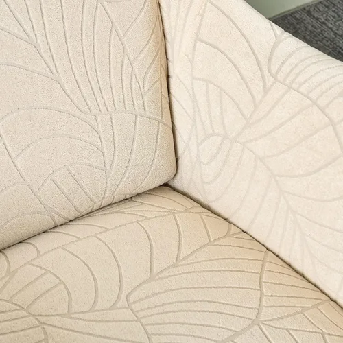 Miniatura 6 de OKYUK Wingback - Funda para silla, 2 piezas, tela jacquard de elastano, elástica, con respaldo de ala, funda para silla, muebles, sofá con parte