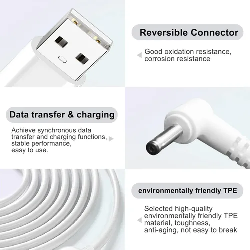 Miniatura 3 de Love your yy Paquete de 3 adaptadores de corriente para interiores y exteriores, cargador de pared para Ring Stick Up Cam/Plug-in de 3ª