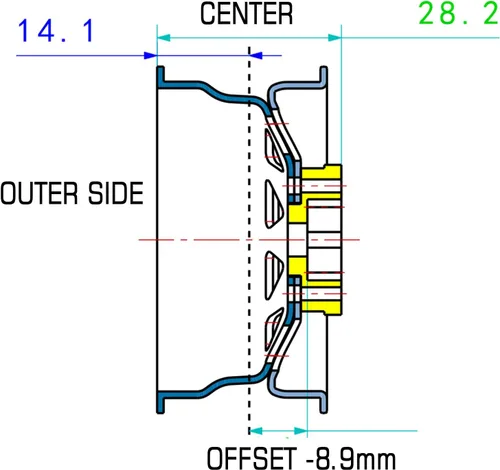 Miniatura 7 de INJORA 1.9 Beadlock Buje de llanta de 4 piezas de llantas de metal para 1/10 RC Crawler Car TRX4 Axial SCX10 90046 VP VS4-10 Redcat Gen 8 7 (gris)