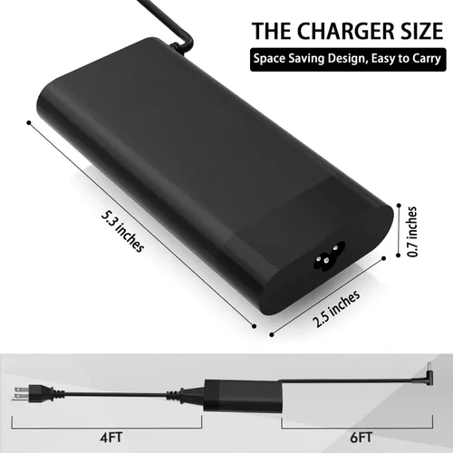 Miniatura 3 de Cargador adaptador de CA de 150 W 7.7 A apto para laptop HP Pavilion Gaming 15 17, Zbook 15 G3 G4 G5 G6, OMEN 15 17, TPN-DA03, TPN-DA09, 775626-003