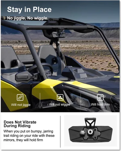 Miniatura 3 de KIWI MASTER Espejo retrovisor central para Can-Am Commander 2021-2026, accesorios Can-Am Maverick Sport/Trail 2018-2026, repuesto OEM 715004924
